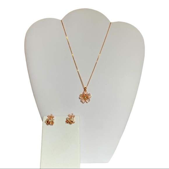 Pretty BlossomNecklace & Earring Set - Picture 2 of 6